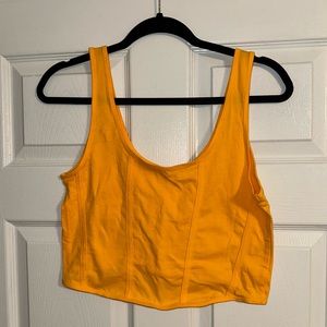 Orange PacSun Corset Style Crop Top - Size L
